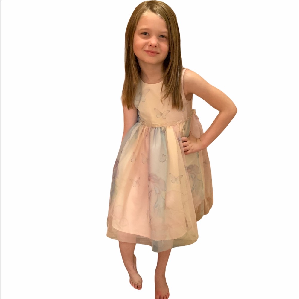 Girls Party Tutu Dress Unicorn & Butterfly